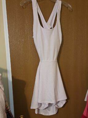 Sleeveless White Athletic Skort Dress w/Cross Back.NWT Perfect Tennis/pickleball